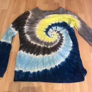 Lands end kids tie dye long sleeve t shirt